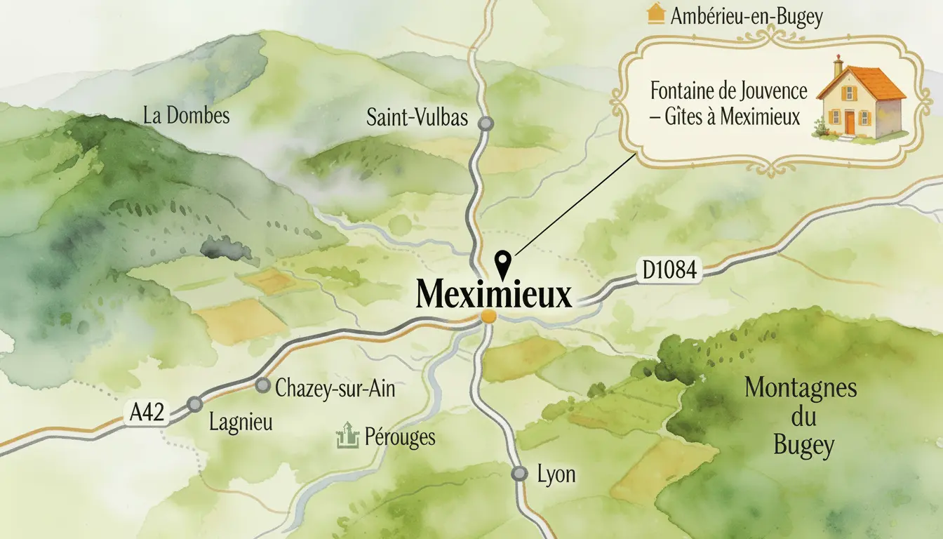 gites de france de l'ain Fontaine de Jouvence Meximieux